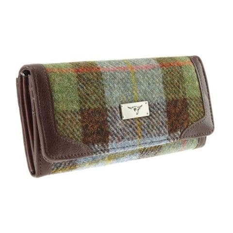 Women's Authentic Harris Tweed Long Purse in MacLeod Tartan LB2000-COL 15