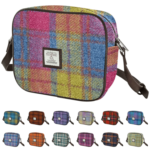 Women's Authentic Harris Tweed Mini Bag in Unique Multi Colour Tartan LB1210-COL 46
