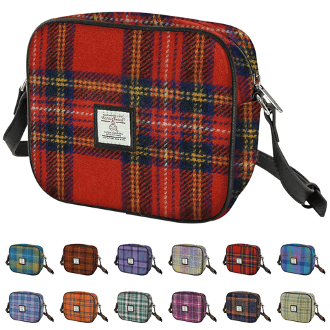 Women's Authentic Harris Tweed Mini Bag in Unique Royal Stewart Tartan LB1210-COL 24
