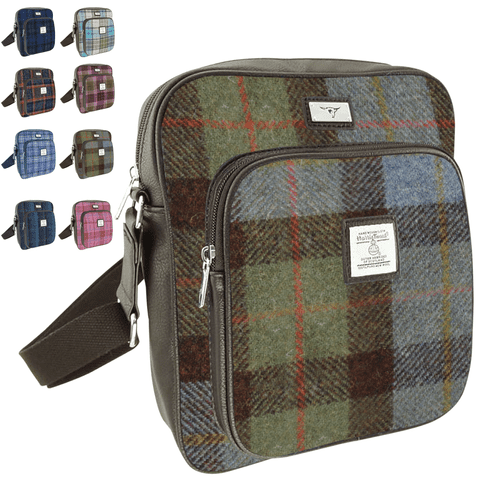 Women's Authentic Harris Tweed Neat Travel Bag in Unique MacLeod Tartan LB1216-COL 15