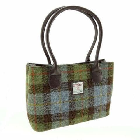 Women's Exquisite Harris Tweed Classic Handbag in Unique MacLeod Tartan LB1003-COL 15