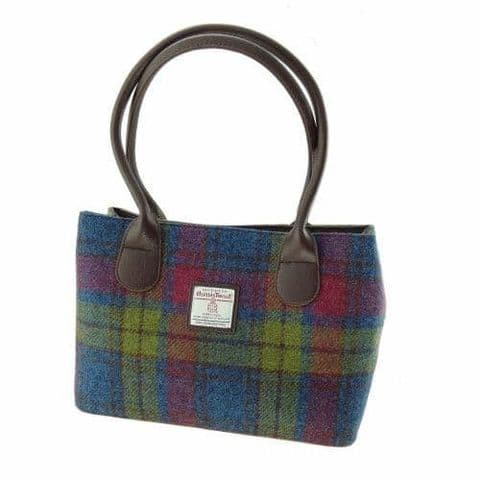 Women's Exquisite Harris Tweed Classic Handbag in Unique Multi Colour Tartan LB1003-COL 46