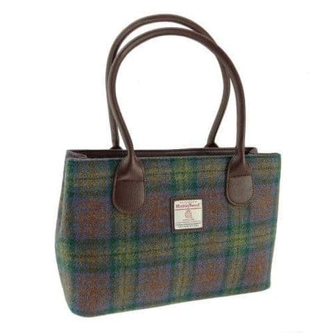 Women's Exquisite Harris Tweed Classic Handbag in Unique Skye Tartan LB1003-COL 94