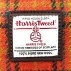 Women's Harris Tweed Mini Backpack in Blue & Purple Stewart - Made in Scotland - LB1213-COL143