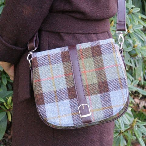 Women's Luxury Harris Tweed Shoulder Bag in Unique MacLeod Tartan LB1000-COL 15