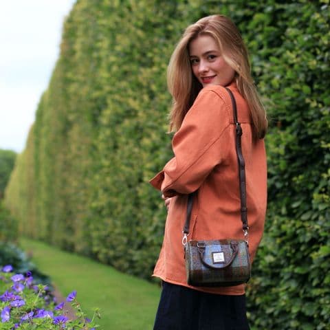 Women's Luxury Harris Tweed Unique Mini Tote Handbag in MacLeod LB1203-COL 15