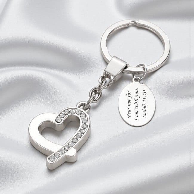 Bible Verse Keyring with Engraving | Heaven's Blessings