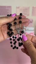 Black Pearl Rosary Beads | Heavens Blessings