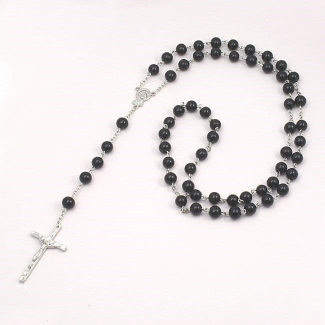 Black Pearl Rosary Beads | Heavens Blessings