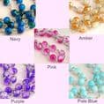 Colourful Rosaries with Letter Charm in Christmas Gift Box | Heavens Blessings