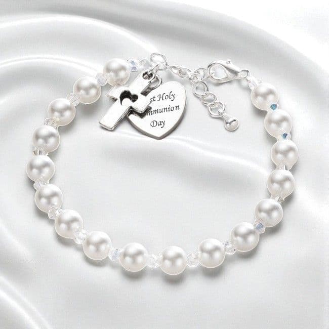 Engraved First Holy Communion Bracelet | Heavens Blessings