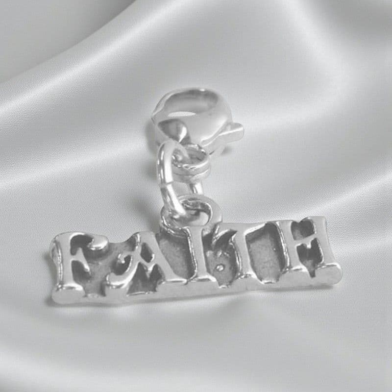 Catholic Faith Charm on Lobster Clasp | Heaven's Blessings