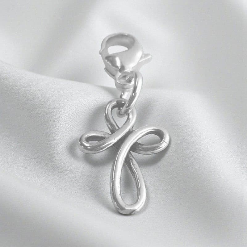 Catholic Fancy Cross Charm on Lobster Clasp | Heaven's Blessings