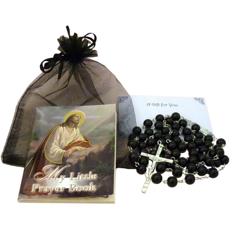 First Holy Communion Gift Set for Boys or Girls, Rosary Beads & Prayer Book | Heavens Blessings