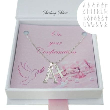 Gift for Girls Confirmation or Baptism Day, 925 Sterling Silver Cross Necklace