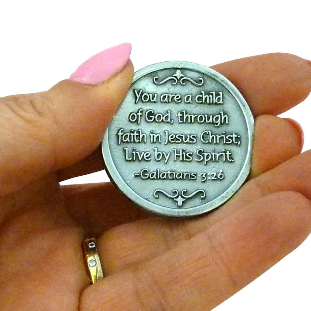 Basic Spirit Pocket Token Coin - Heart/Dad Love You