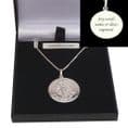 Large Saint Christopher Necklace, Personalised, .925 Stg Silver | Heavens Blessings