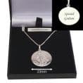 Large Saint Christopher Necklace, Personalised, .925 Stg Silver | Heavens Blessings