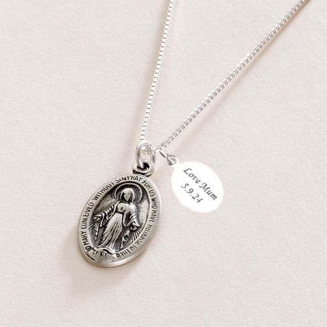Miraculous Medal Mary Necklace | Heavens Blessings