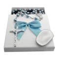 Pearl Rosary Bead Gift Set, for Boys or Girls with Thumbstone, Catholic | Heavens Blessings