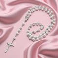 Pearl Rosary Beads with Name | Heavens Blessings