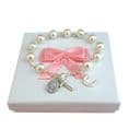 Pearl Rosary Bracelet with Letter Charm | Heavens Blessings