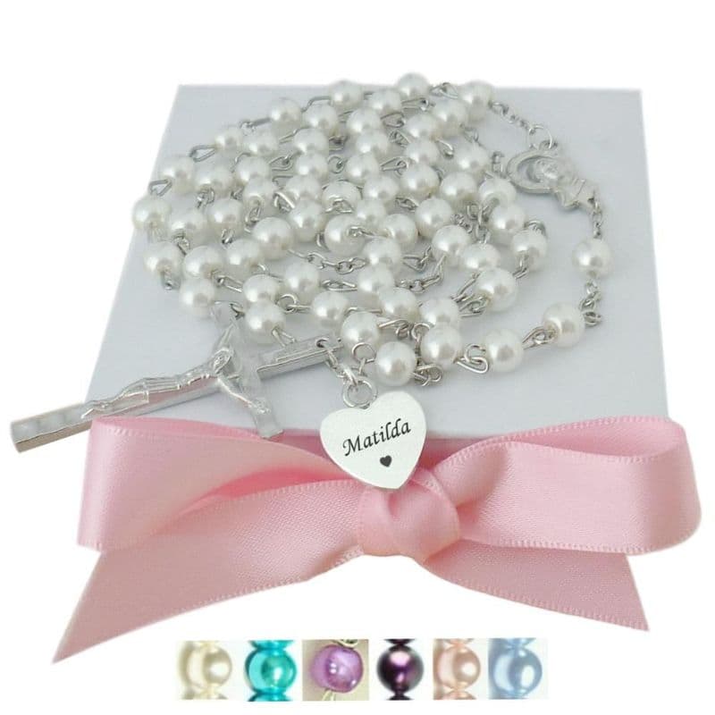 Personalised Rosaries with Smaller Pearls | Heaven's Blessings