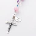 Personalised Rosary Silver Quartz & Onyx, Sterling Silver | Heavens Blessings