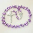 Personalised Rosary with Smaller Beads, mauve| Heaven's Blessings