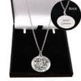Personalised Saint Christopher Necklace. Engraved Gift for a Boy or Girl | Heavens Blessings