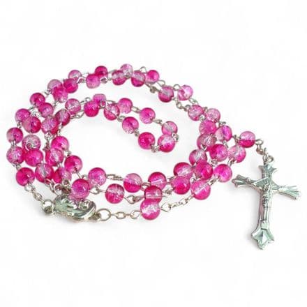 Rosary Beads for Children in Pink