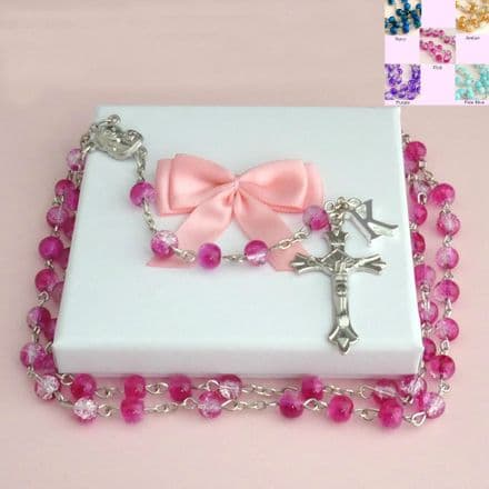 Rosary Beads with Letter Charm
