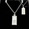 Saint Christopher Ingot Necklace, Personalised with Engraving. 925 Silver  | Heavens Blessings
