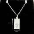 Saint Christopher Ingot Necklace, Personalised with Engraving. 925 Silver  | Heavens Blessings