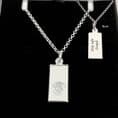 Saint Christopher Ingot Necklace, Personalised with Engraving. 925 Silver  | Heavens Blessings