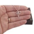 Sterling Silver Cross and Heart Necklace, Confirmation Gift for Girls | Heavens Blessings