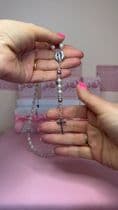 Sterling Silver Name Rosary, Many Pearl Colours | Heavens Blessings