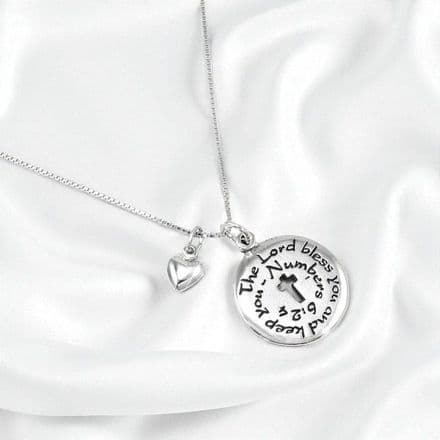 The Lord Bless You Necklace, Stg Silver