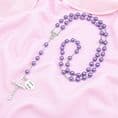 Wired Personalised Rosary in Mauve | Heaven's Blessings