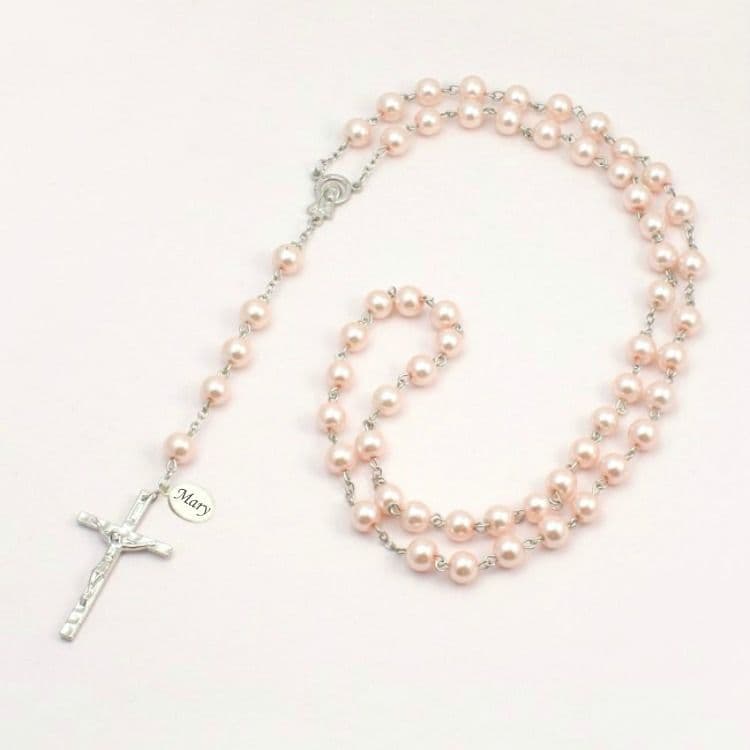 Wired Personalised Rosary in Pink | Heaven's Blessings