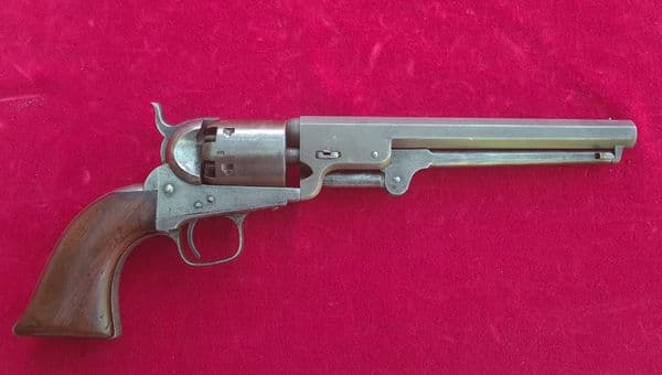 * * *A rare Upper Canada Colt 1851 Navy .36 revolver for sale.  C. 1853. Marked U. C. B 38  Ref 3504