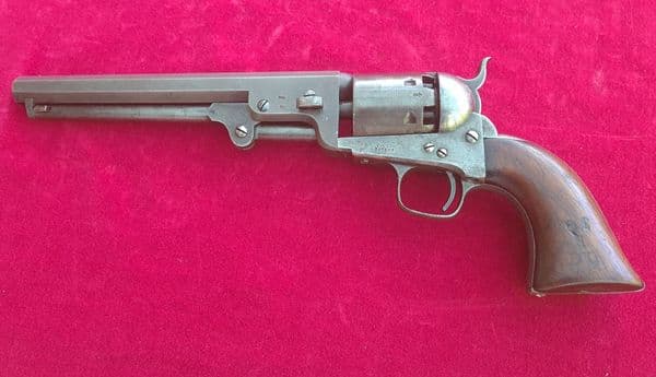 * * *A rare Upper Canada Colt 1851 Navy .36 revolver for sale.  C. 1853. Marked U. C. B 38  Ref 3504