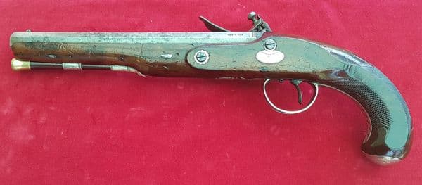 A fine Flintlock Duelling Pistol by Wagdon, London. Circa 1810.Ref 9382