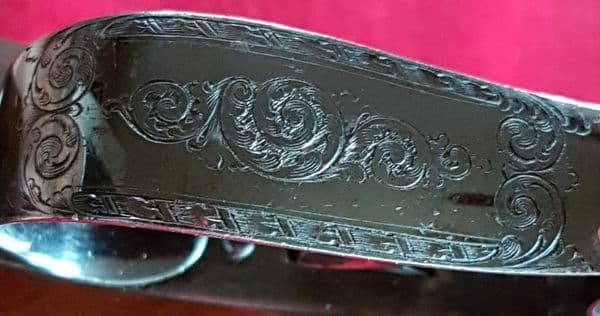 A  fine percussion duelling pistol by William Ellis, SUPERB CONDITION. Circa 1830. Ref 1298.