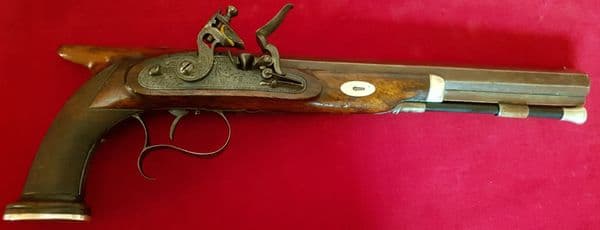 A flintlock duelling pistol by VAN WART & SON, NEW ORLEANS. Ref 3997. Was £3,800 now
