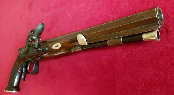 A flintlock duelling pistol by VAN WART & SON, NEW ORLEANS. Ref 3997. Was £3,800 now