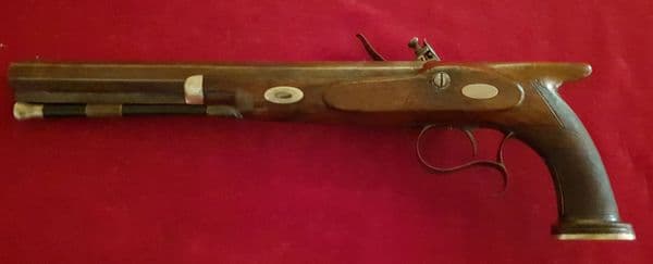A flintlock duelling pistol by VAN WART & SON, NEW ORLEANS. Ref 3997. Was £3,800 now