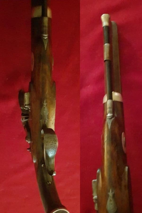 A flintlock duelling pistol by VAN WART & SON, NEW ORLEANS. Ref 3997. Was £3,800 now