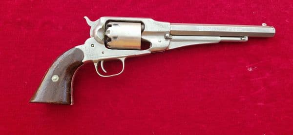 A good American Remington New Model Army .44 calibre 6 shot Percussion Revolver. Ref 4540.