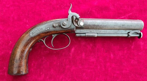 A pistol  by Williams & Powell of Liverpool. C.1840. Ref 9937